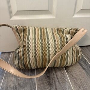 Stone Mountain Woven Purse‎ Boho Hippie Y2K Festival Shoulder Bag Zip Up